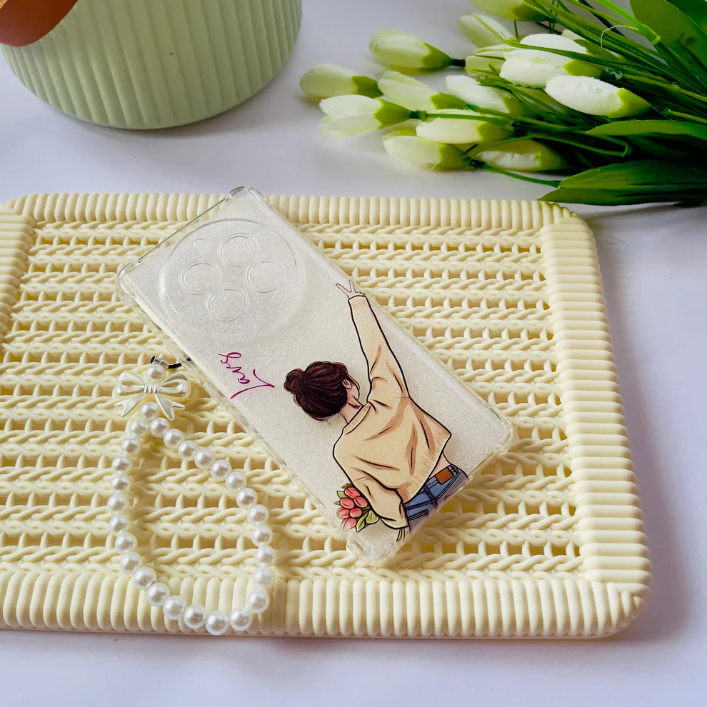 girl-peace-pose-clear-case-with-bead-strap