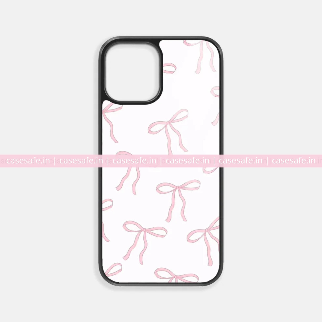 Pink Bow Aesthetic Premium Glossy Phone Case – Soft Girl Design