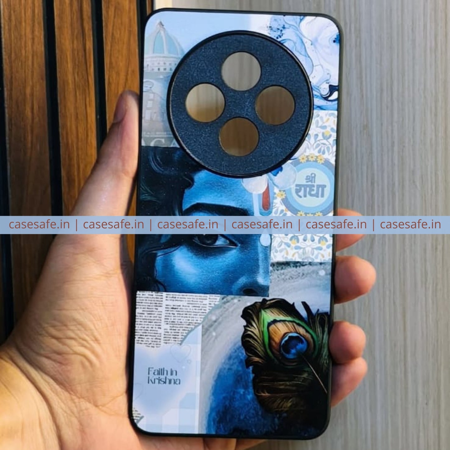 devotional krishna phone cover for iPhone and Android