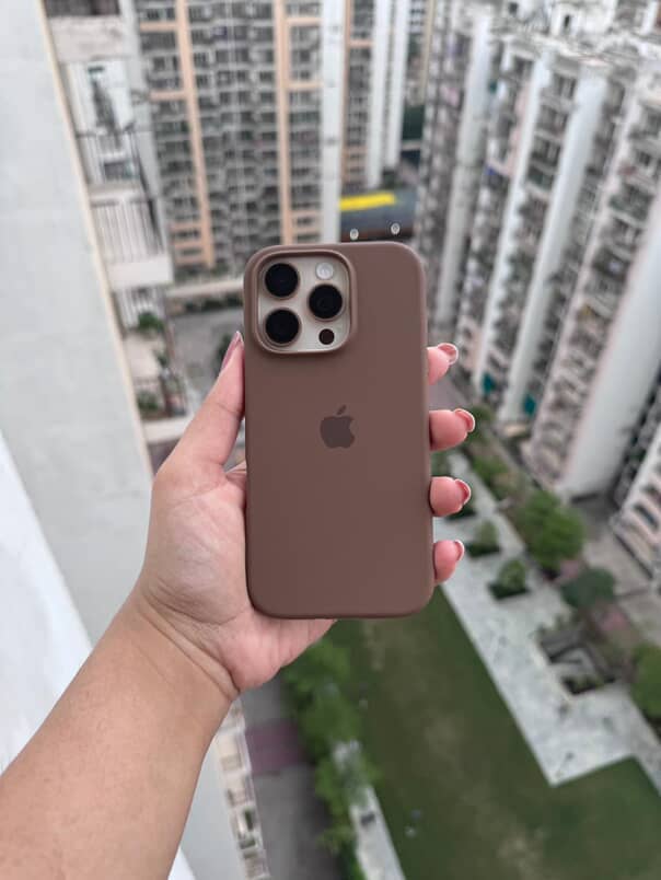 Dark Brown Silicone Case for iPhone 16 Pro & 16 Pro Max