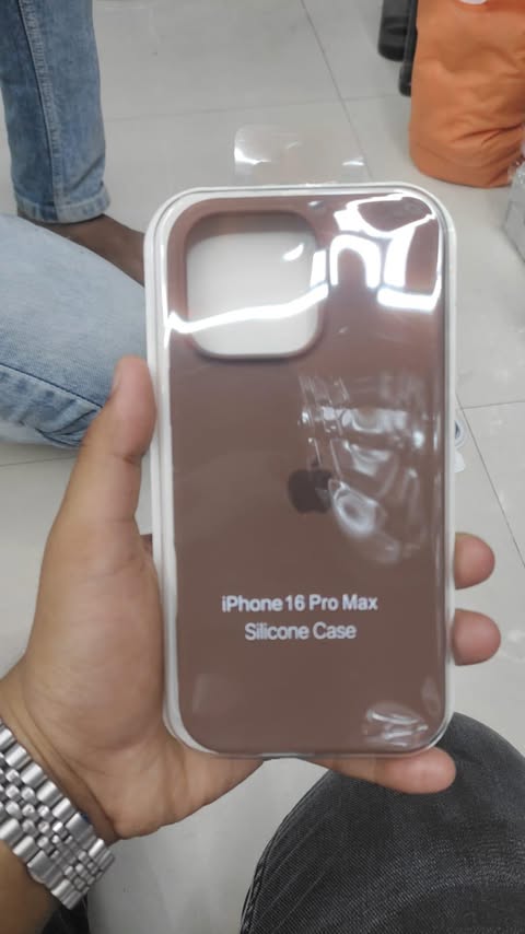 Dark Brown Silicone Case for iPhone 16 Pro & 16 Pro Max