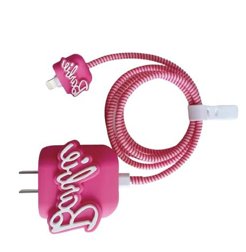 Barbie Cartoon Charger Cover – 20W/18W iPhone Adapter Case with Cable Protector