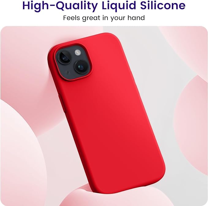 Silicone Grip Cover For iPhone 15 Plus