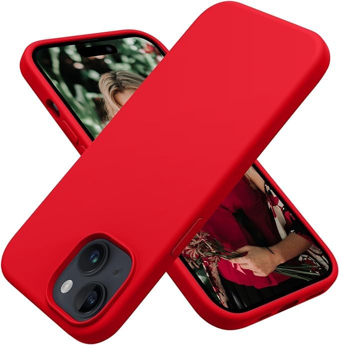 Silicone Grip Cover For iPhone 15 Plus