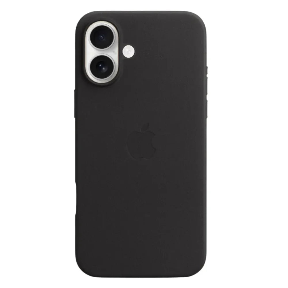 iPhone 17 black leather case