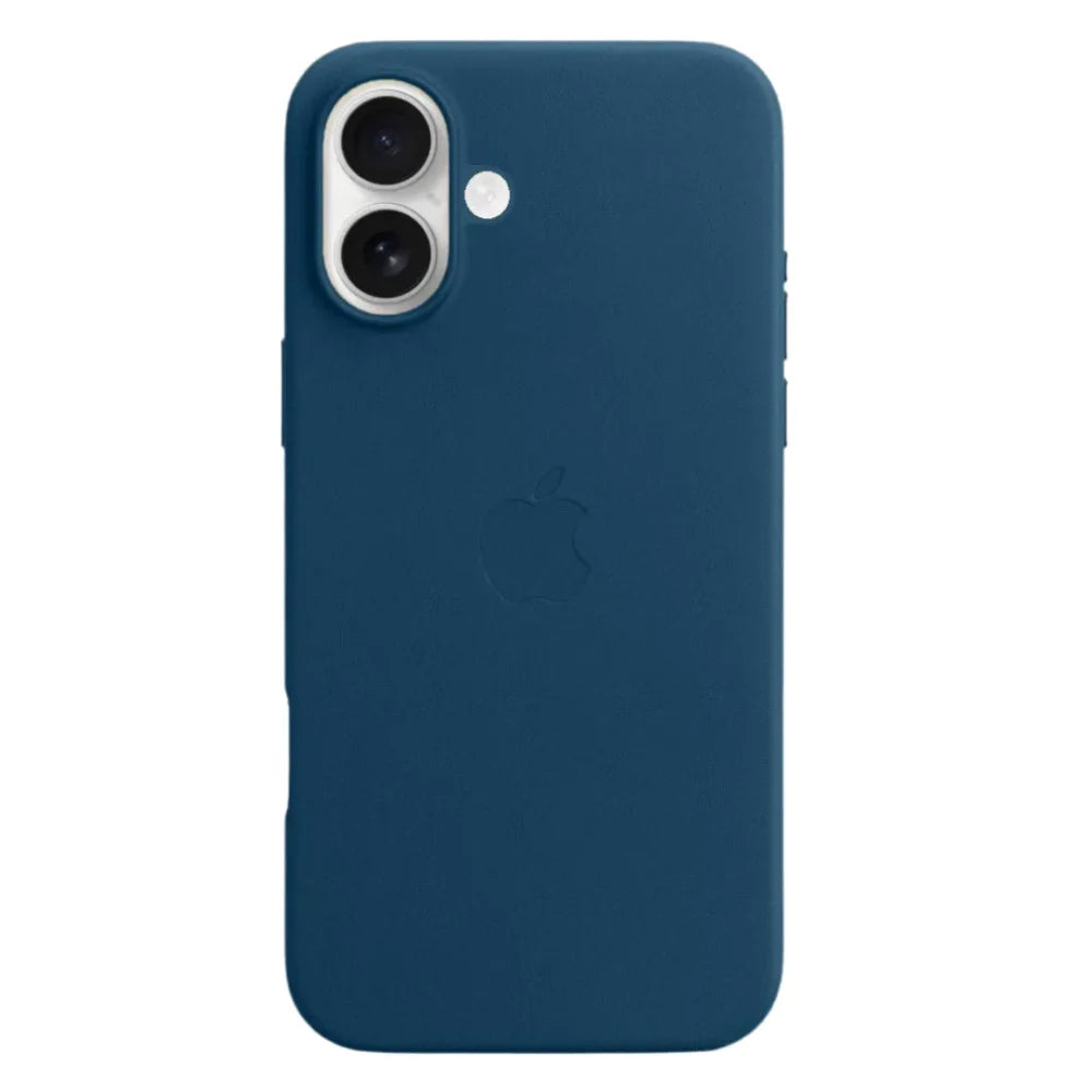 iPhone 17 blue leather case