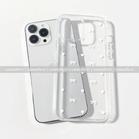 Clear Bow & Heart Case