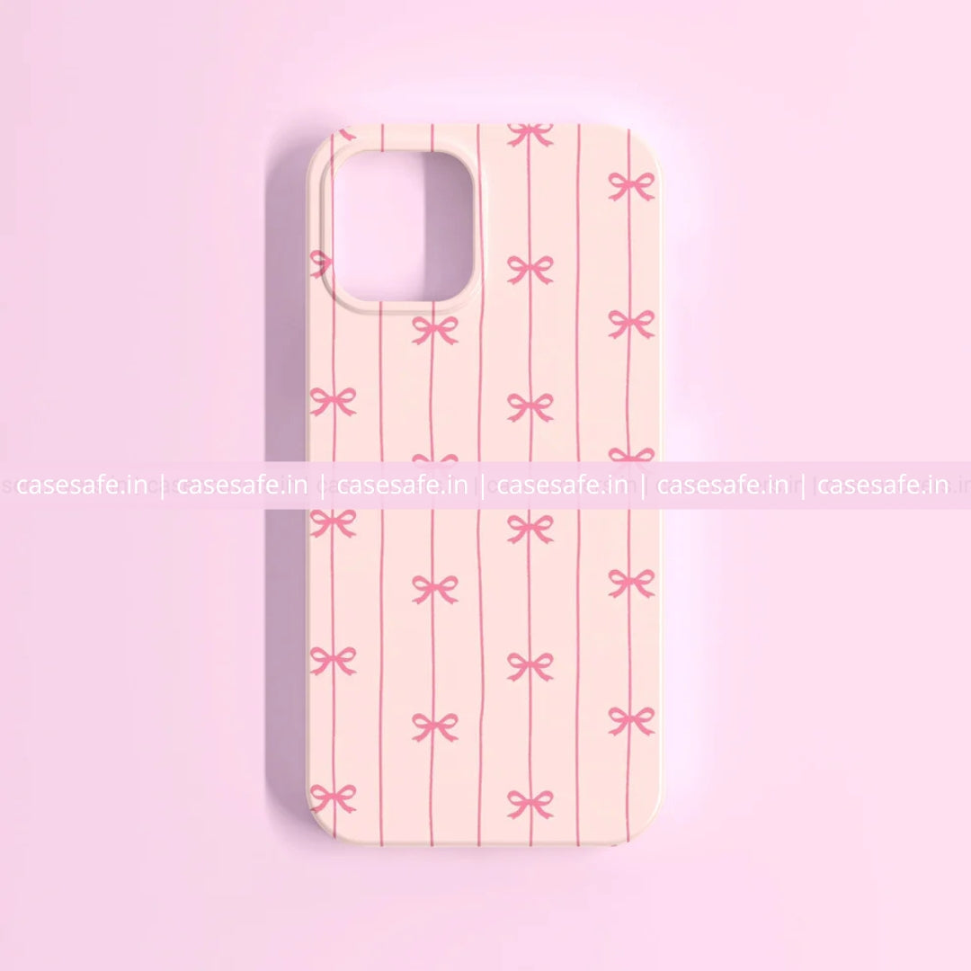 Cute Pink Bow Phone Case – Soft Aesthetic Cover for All Models