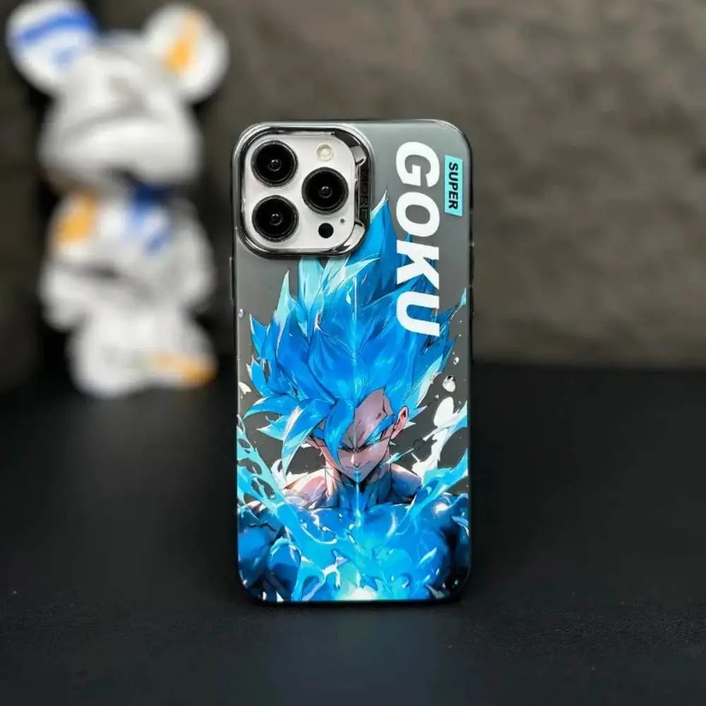 Goku Super Saiyan Blue 3D iPhone Case | Durable Anime Design