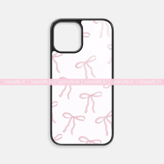 Pink Bow Aesthetic Premium Glossy Phone Case – Soft Girl Design