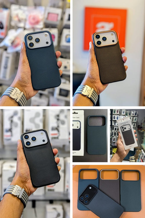 Carbon Fiber Case for iPhone 17, 17 Pro & 17 Pro Max – Slim & Shockproof Cover