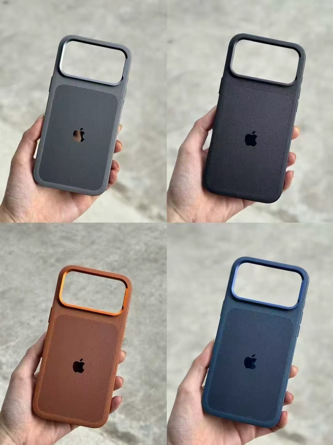 Premium Vegan Leather Case with Camera Protector