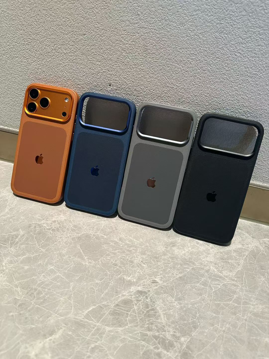 Premium Vegan Leather Case with Camera Protector