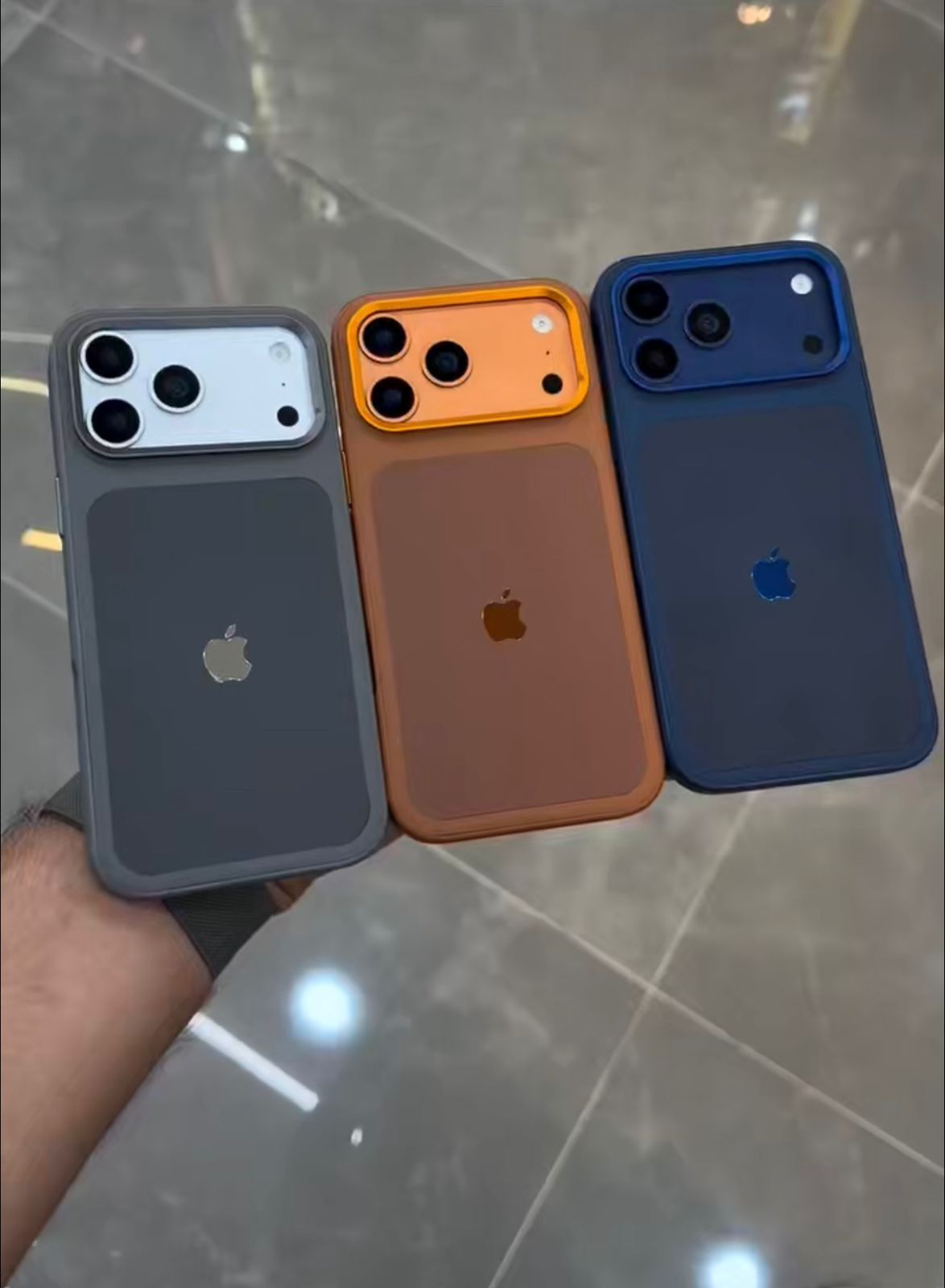 Premium Vegan Leather Case with Camera Protector