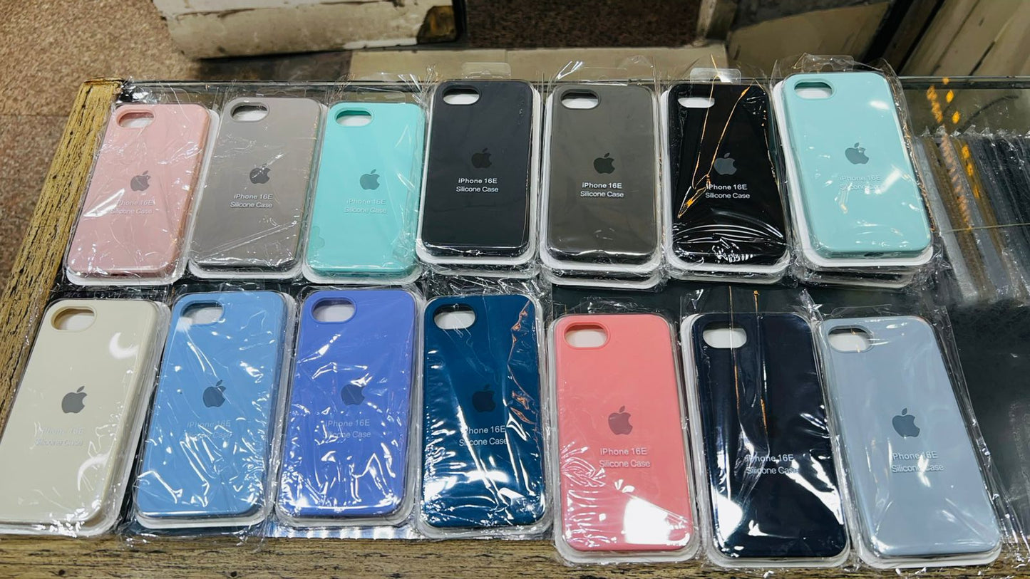 Premium Silicone Case for iPhone 16E – Slim, Shockproof, & Full Protection