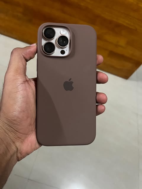 Dark Brown Silicone Case for iPhone 16, 16 Pro & 16 Pro Max