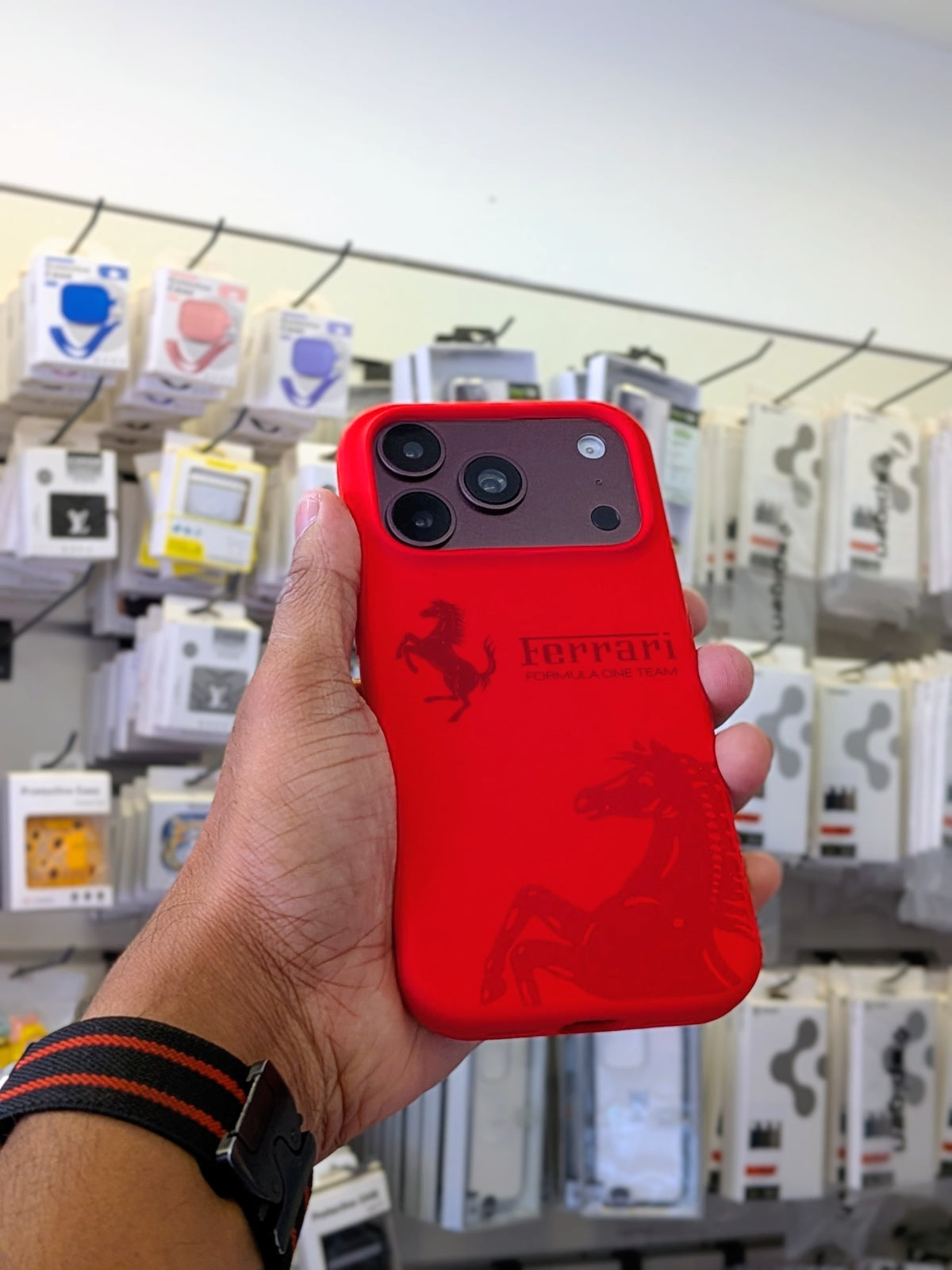 Ferrari silicone iPhone 18 Pro Max case