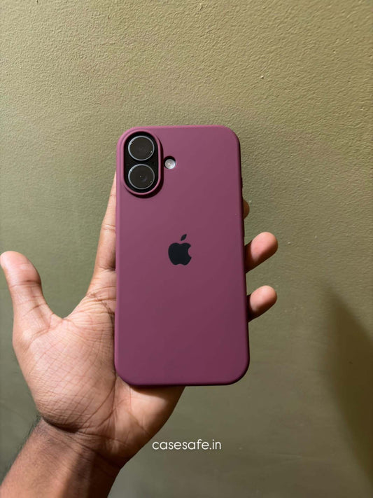iPhone wine red silicone case