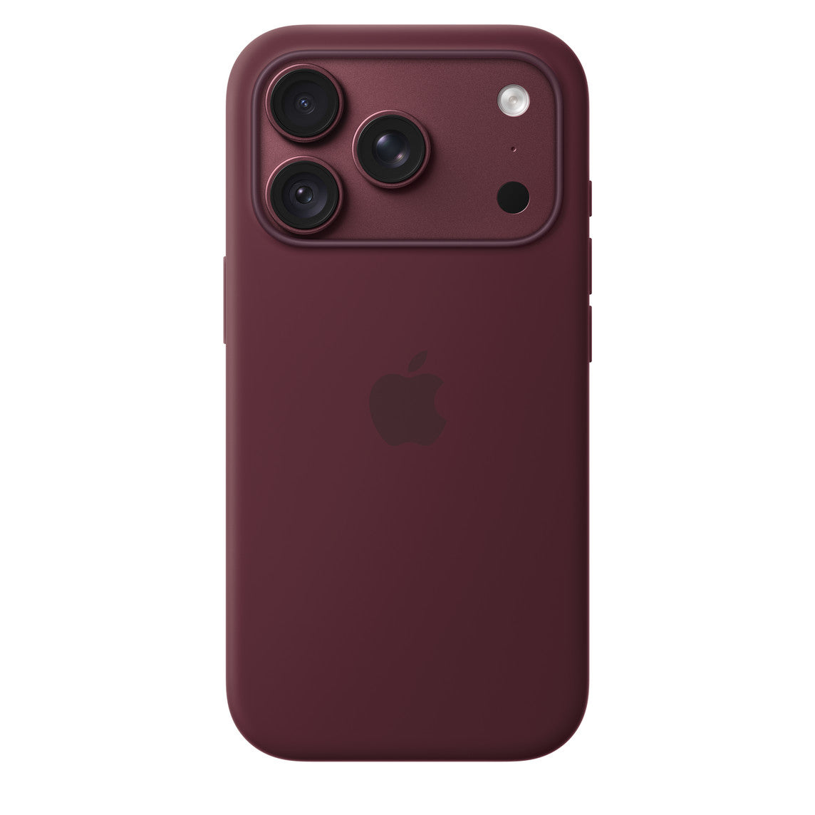 Burgundy MagSafe silicone case for iPhone 18 Pro and 18 Pro Max