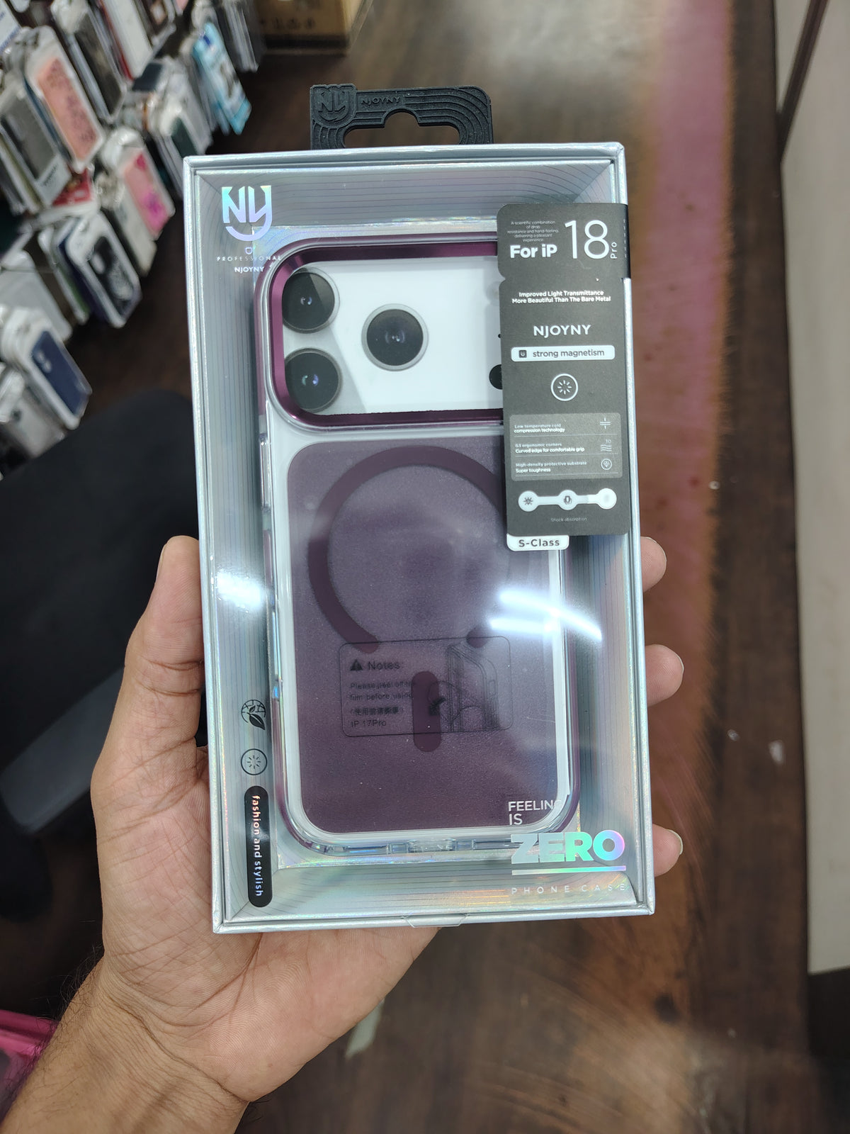 NJOYNY Clear MagSafe Case for iPhone 18 Pro and 18 Pro Max