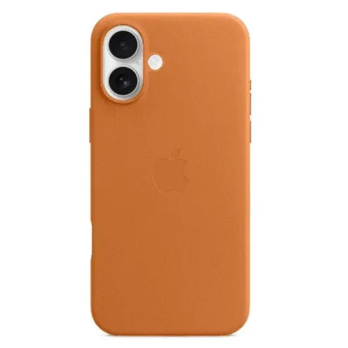 iPhone 17 Orange leather case