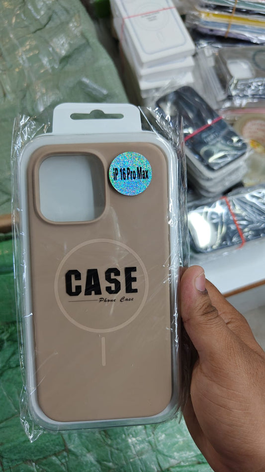 iPhone Premium Light Brown Silicone MagSafe Case – Premium Soft Touch Cover