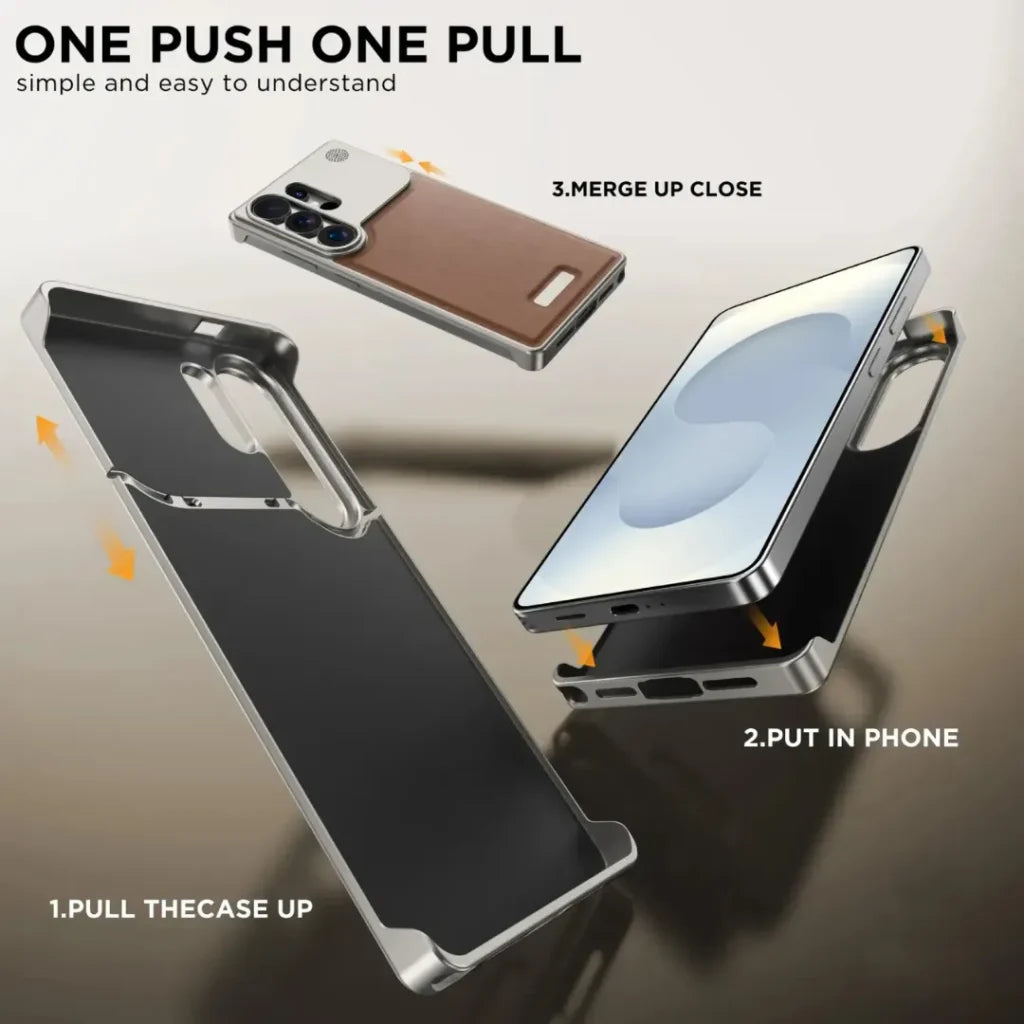 How to install Galaxy S26 Ultra NJOYNY case – one push pull fit